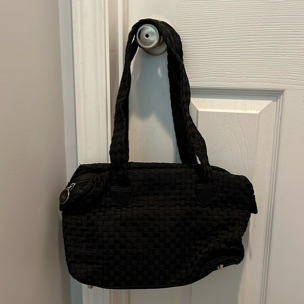 The Sak Black Textured Satchel